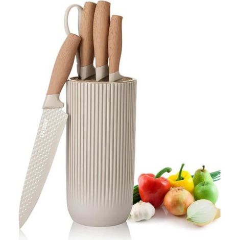 Couteaux de cuisine - Set de 6 pièces - Acier inoxydable 3CR13 - Excellente qualité - Traitement en trois étapes