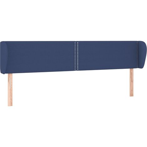 Maison Exclusive - Cabecero de tela azul 203x23x78/88 cm (1/5)