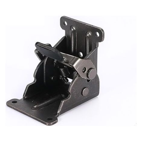 ALLIANDISDeux jeux de pieds rétractables, pliables et verrouillables, charnières autobloquantes à 90° (bronze foncé, vis) (1/5)