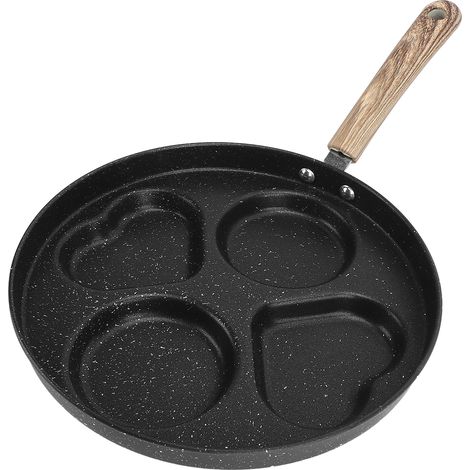 Eierpfanne für Köche, antihaftbeschichteter Grill mit Unterteilung, Mehrzweckpfanne für Frühstück, Indoor-Kochen B. (1/5)