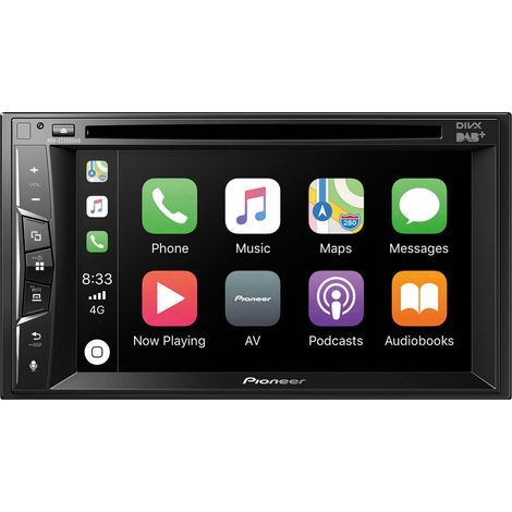 Ampli-tuner multimédia 2 DIN DAB+ – Kit mains libres Bluetooth – Écran 6.2 pouces – Connexion caméra de recul – Pioneer (1/3)