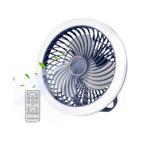 Petit ventilateur de bureau rechargeable USB, mini ventilateur de table, rotation à 360°, ultra silencieux, ventilateur de bureau personnel, flux d'air puissant (1/5)