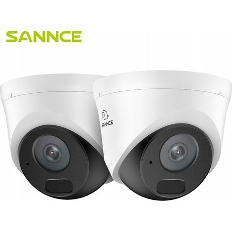 SANNCE Sistema de cámaras de seguridad de 5 MP PoE con detección de personas y reproducción inteligente IP67 (1/5)