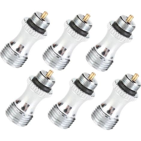 Lot de 6 valves d'air en acier inoxydable pour aérographe, pièces détachées pour aérographe. (1/5)