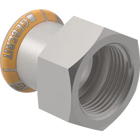 Geberit Mapress Therm raccordo di transizione con filettatura femmina: d=15mm, Rp=3/8″, 41801