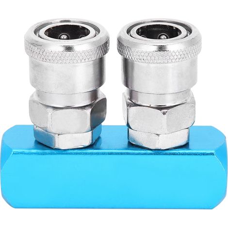 Raccord Rapide pour Compresseur à Air, Connexion Push-in en Alliage d'Aluminium pour Équipements Pneumatiques (1/5)