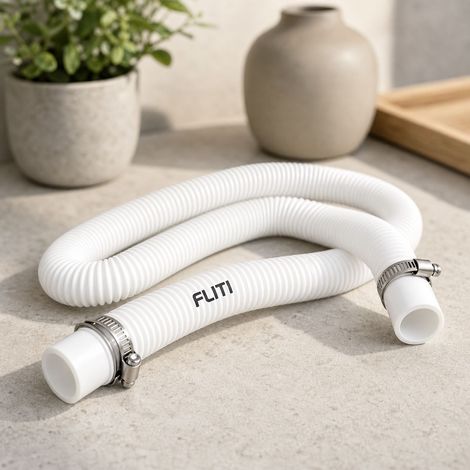 32mm Replacement Pool Hose in Waterproof, Flexible and Durable Polyethylene for Pump, Filtration and Cleaning, White (1/5)