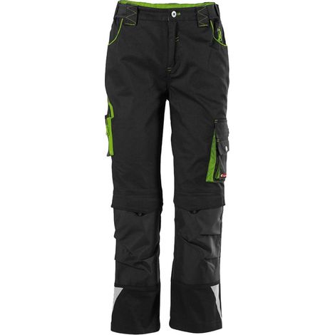 FORTIS Kids Bundhose 24, schw./limegreen,Gr158-164 (1/3)