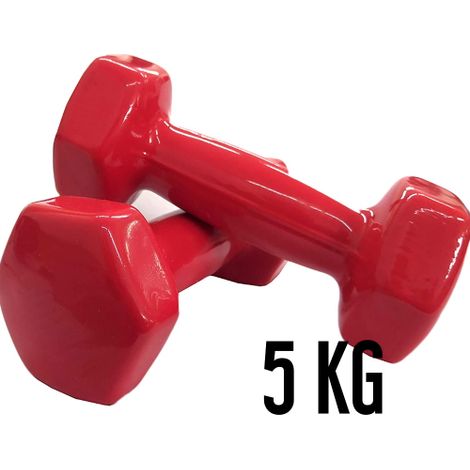 COPPIA Pesi MANUBRI Palestra 5 kg FITNESS Allenamento Esercizi Casa Set 2 PEZZI COPPIA 5 KG= 10 KG TOTALI