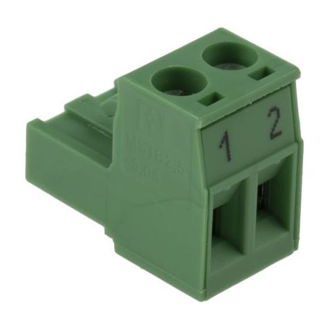 Bornier pour CI Phoenix Contact 2 contacts pas de 5.08mm série MSTB 2.5/2-5.08 ( Prix pour 1 )