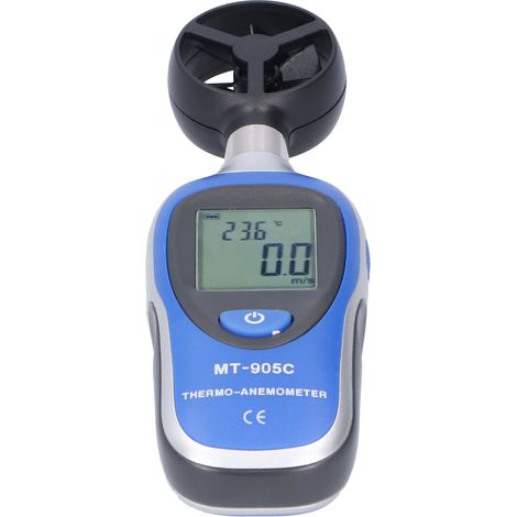 Anémomètre numérique LCD MT905C, mini-instrument de mesure de la vitesse du vent portable (1/5)