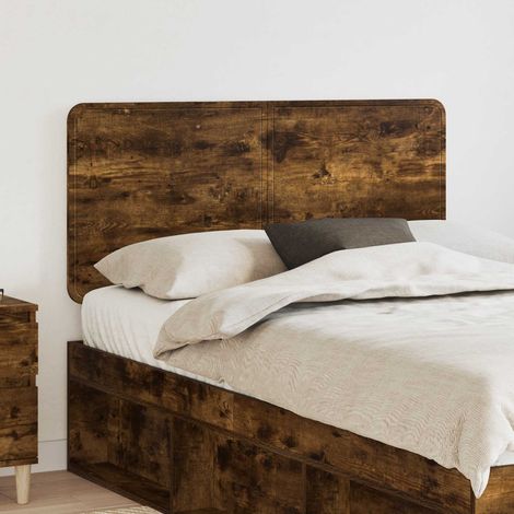 vidaXL Cabecero Roble Ahumado Madera de ingeniería (1/5)