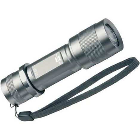 TORCIA PORTATILE 1 LED 3W 80 LUMEN CORPO ALLUMINIO CM 12 IP 65 (31202)