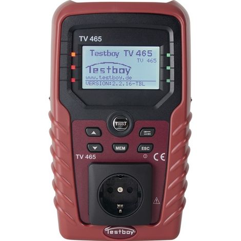 Gerätetester TV 465 p.m.Schutzleiter-/Isolationswiderstand L235xB140xH80mm (1/4)