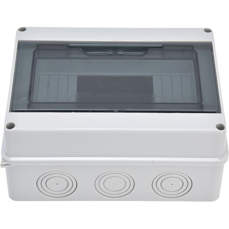 Boîte de distribution étanche IP65, boîte de jonction électrique extérieure à 8 circuits adaptée aux disjoncteurs. (1/5)