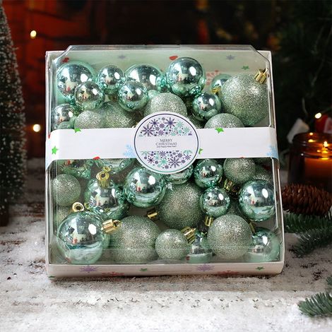 Boules De Noël En Plastique - 44 Pièces Transparentes Avec Anneau De Suspension - Décoration Arbre De Noël Intérieur Et Extérieur (1/5)