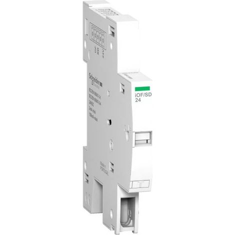 Schneider A9A19804 Acti9 iC60 RCBO - OF contactos auxiliares + SD señal de fallo +TI24 interfaz SmartLink