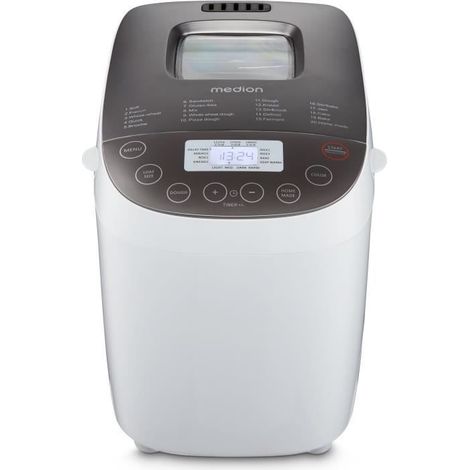 Bread Machine - MEDION - 50076798 - 950 W - 19 programs - Porthole - White (1/5)