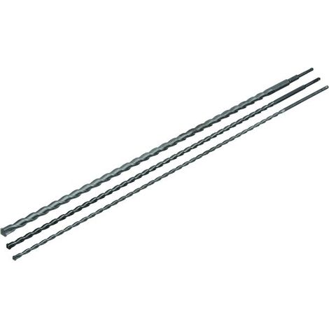 SET 3 PUNTE PUNTA TRAPANO SDS PLUS 100 CM 1 MT AL WIDIA MURO CEMENTO 12 16 24 MM