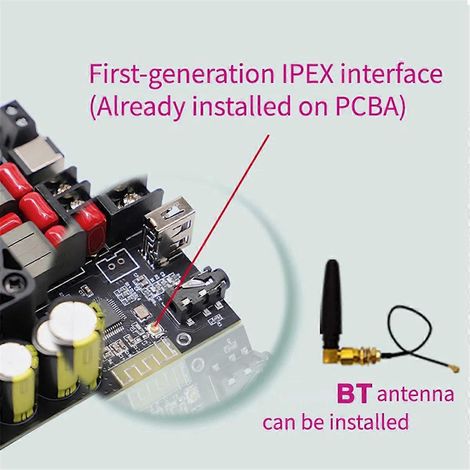 Module de carte amplificateur audio Bluetooth sans perte haute performance 220 W x 2 (1/5)