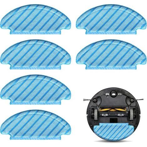 set of 6 cleaning cloths for Ecovacs robot vacuum cleaners, compatible with models T8AIVI/T8MAX/n8pro. (1/5)