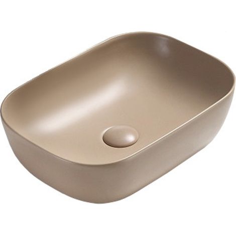 Mexen Rita lavabo de comptoir 45 x 32 cm, cappuccino mat - 21084564 (1/2)