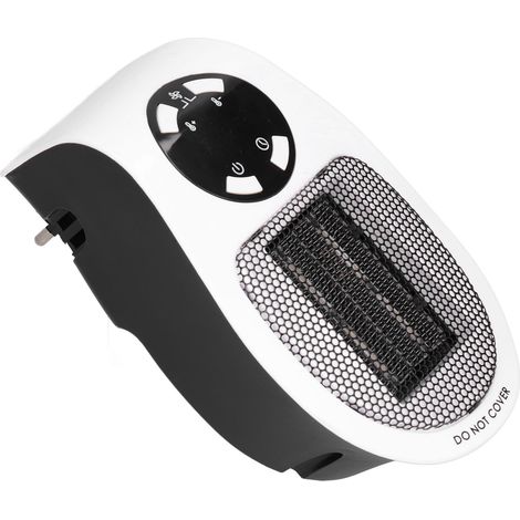Mini radiateur électrique portable mural 500 W noir et blanc pour la maison (1/5)