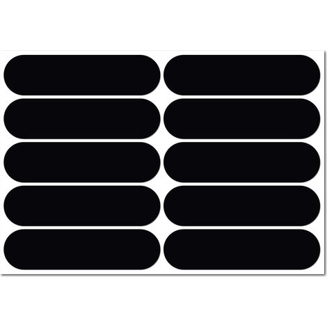 Ahlsen Juego de pegatinas retro reflectantes universales negras: pegatinas para casco, motocicleta, bicicleta, scooter. (1/5)