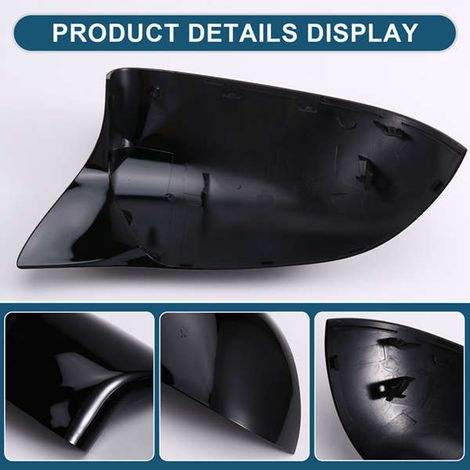 1 pair of mirror covers compatible with BMW X3 F25, X4 F26, X5 F15 and X6 F16 (2014-2018). (1/5)