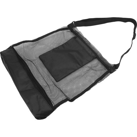 Sac de cueillette en filet grande capacité pour champignons et fruits du jardin, avec bandoulière réglable. (1/5)