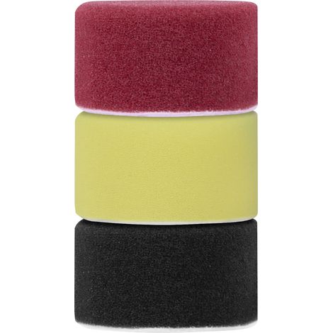 Polierscheiben/Polierpads Schaumstoff für Poliermaschinen - Starterset - 50mm, 6 Stück