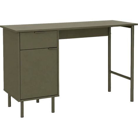 sweeek - Schreibtisch mit Metall und Holzdekor 1 Schublade und 1 Tür (1/5)