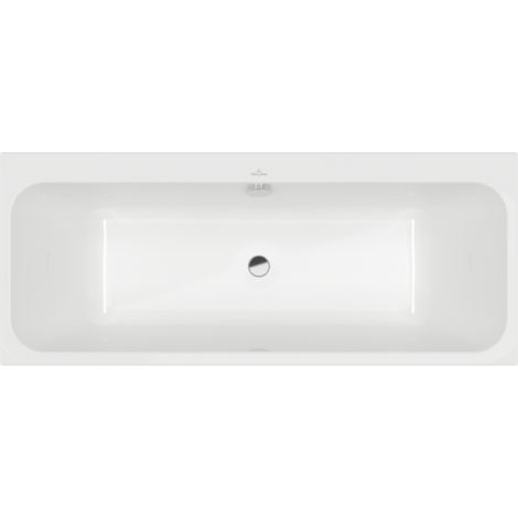 Baignoire droite 170 x 75 VILLEROY & BOCH Architectura + Vidage de baignoire WIRQUIN chromé