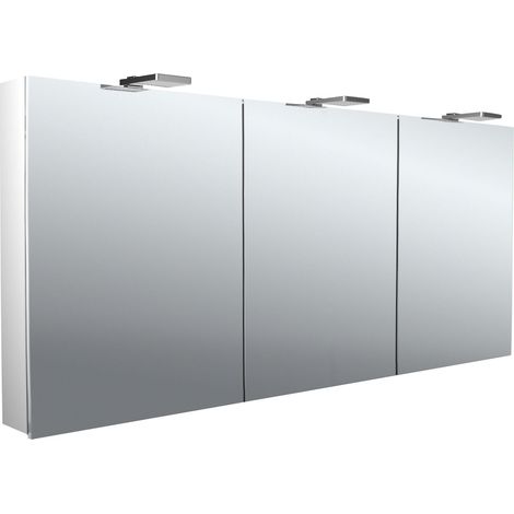 Armario con espejo iluminado emco flat 2 style con panel