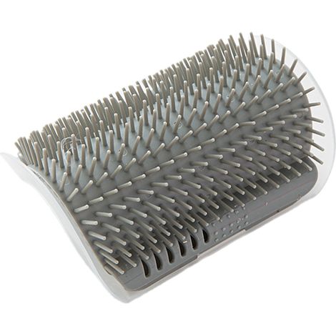2 Pack Accessoire de toilettage, Brosse murale 15,5 cm, Plastique souple, Coin pour chat d'intérieur (1/5)