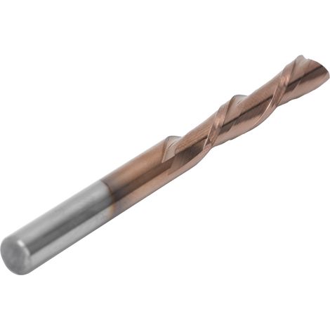 Fraise à double tranchant en acier au tungstène dur et résistant, usinée CNC pour la coupe du bois, dimensions 4x4x25x55L (1/5)