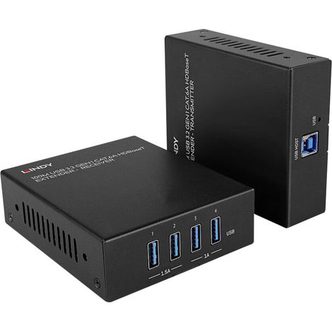 Cavo di prolunga Lindy USB 3.2 Gen 1 Cat.6A HDBaseT da 100 m, 43410 (1/3)