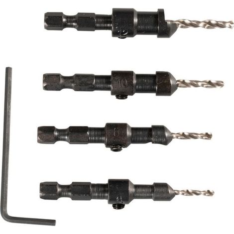Set di frese con punte da 4 pezzi - MAKITA D-73455