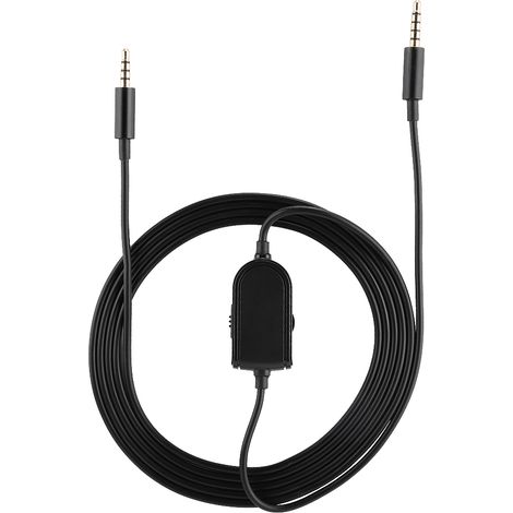 Casque de jeu portable TPE noir avec câble audio 3.5mm pour Logitech Astro A10/A40/A30/A50 - Réglage personnalisé (1/5)