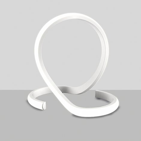 Lumetto Moderno Luce Led Integrata Metallo E Alluminio Bianco Serie Noodles