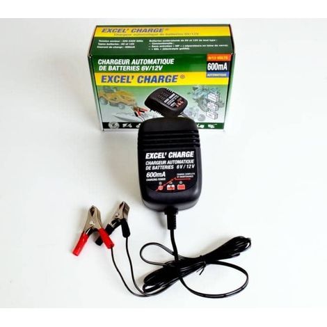 Chargeur Automatique Excel' Charge Pour Batteries De 5 - 32ah Plomb/acide De 6v Et 12v 600ma, Sans Entretien Ou De Type Gel. Cha (1/3)