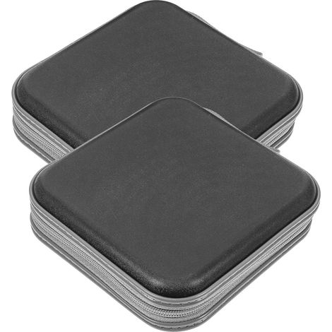 Boîtier de Rangement Dvd pour 40 Disques en Plastique Léger, Lot de 2, Organisateur Compact et Élégant pour Maison et Voiture (1/5)