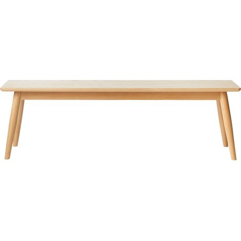 Banc en bois L150cm - Bois clair - KIYO (1/5)