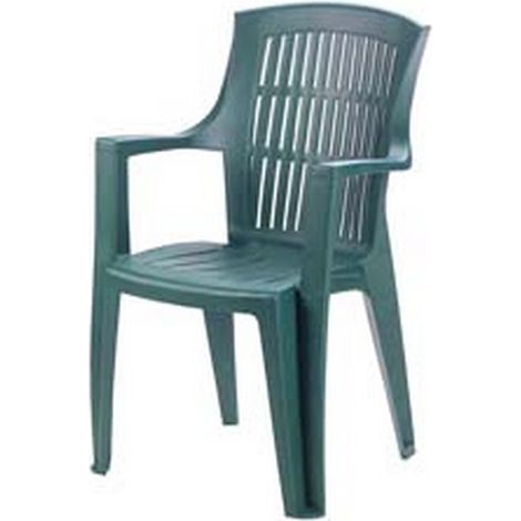 1PZ POLTRONA DA GIARDINO "ARPA" VERDE - cm.60x62x89h. - peso kg.3,5