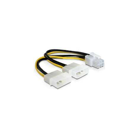 CABLE ALIMENTACION GRAFICA PCI EXPRESS (6 pines a 2 molex)