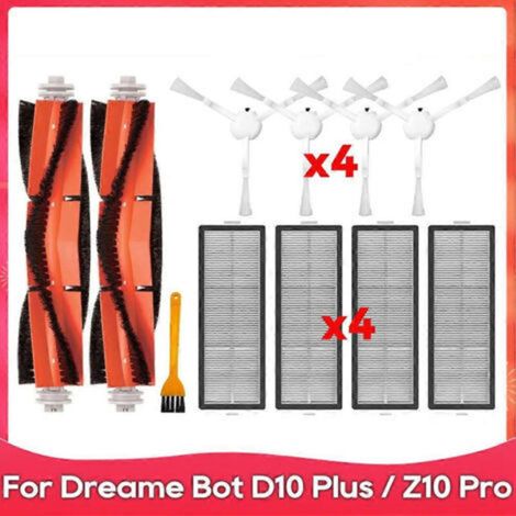Accessoire pour aspirateurs robots Dreame Bot D10 Plus / RLS3D / Z10 Pro / L10 Plus : brosse latérale rotative et filtre HEPA (1/5)