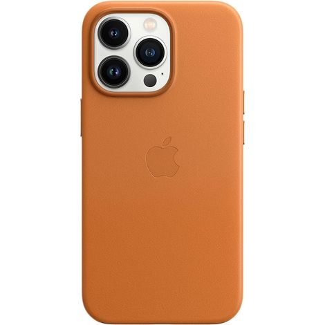 Apple Leder Case mit MagSafe für iPhone 13 Pro, goldbraun