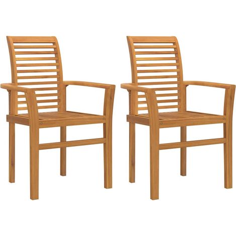 Chaise de jardin,Chaise d'extérieur empilable Marron 62,5 x 54,5 x 95,5 cm CFW4720472 (1/5)