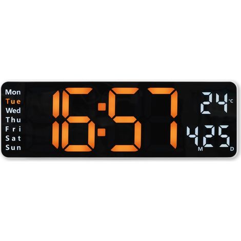 Hama Santa Cruz Horloge Murale Blanc LED 32 cm (1/3)