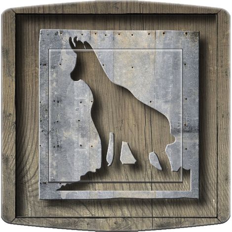 Interrupteur décoré chamois dessin